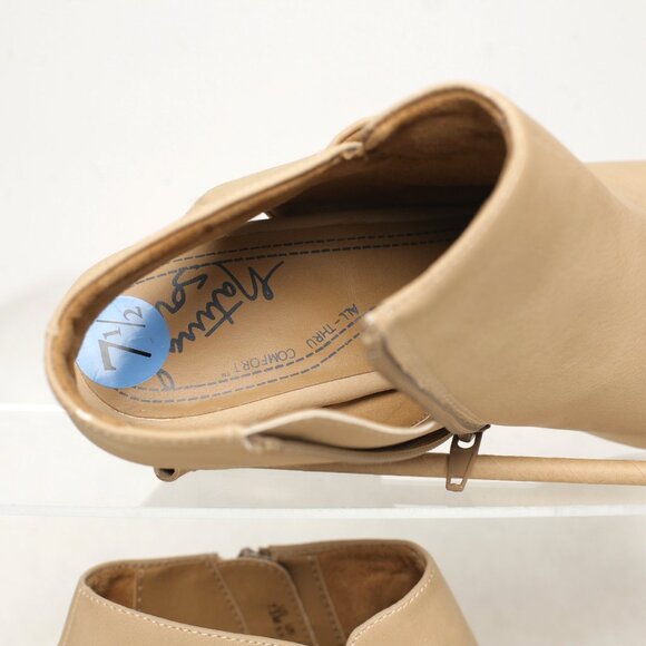 New Natural Soul Peep Toe Chunky Heel Open Back Size 7.5 M 38 Eur - Picture 3 of 4